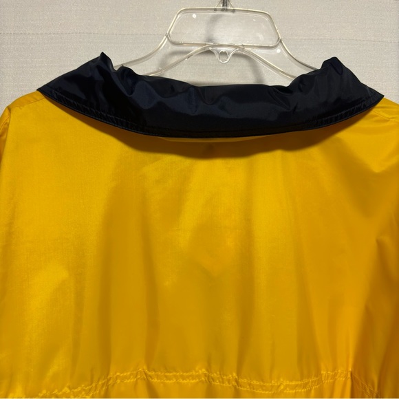 South Creek Raincoat Wind Breaker Color Block Yellow Blue White 1XB Hood NWOT - Picture 9 of 14